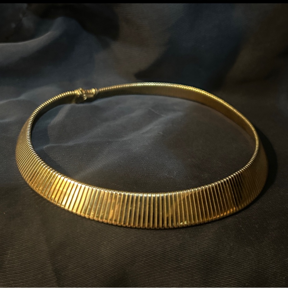 Vintage Elegant Gold Choker Necklace